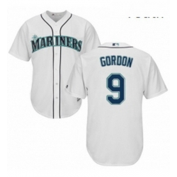Youth Majestic Seattle Mariners 9 Dee Gordon Replica White Home Cool Base MLB Jersey 