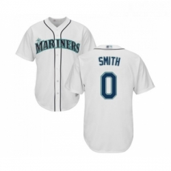 Youth Seattle Mariners 0 Mallex Smith Replica White Home Cool Base Baseball Jersey 