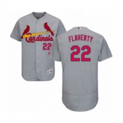 Men St. Louis Cardinals 22 Jack Flaherty Grey Road Flex Base Authentic Collection Baseball Player Jersey