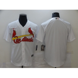 Men St. Louis Cardinals Nike White Blank Jersey II