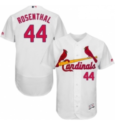 Mens Majestic St Louis Cardinals 44 Trevor Rosenthal White Home Flex Base Authentic Collection MLB Jersey