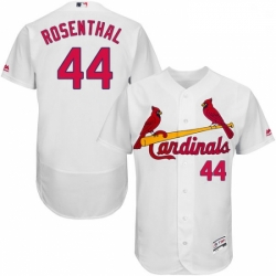 Mens Majestic St Louis Cardinals 44 Trevor Rosenthal White Home Flex Base Authentic Collection MLB Jersey