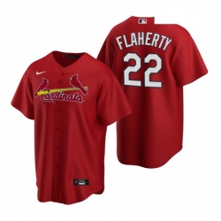 Men's Nike St. Louis Cardinals #22 Jack Flaherty Red Alternate Stitched Baseball Jersey