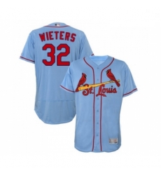 Mens St Louis Cardinals 32 Matt Wieters Light Blue Alternate Flex Base Authentic Collection Baseball Jersey