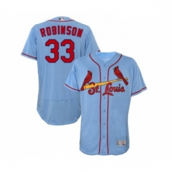 Mens St Louis Cardinals 33 Drew Robinson Light Blue Alternate Flex Base Authentic Collection MLB Jersey