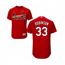 Mens St Louis Cardinals 33 Drew Robinson Red Alternate Flex Base Authentic Collection Baseball Jersey