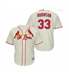 Mens St Louis Cardinals 33 Drew Robinson Replica Cream Alternate Cool Base Baseball Jersey 