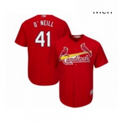 Mens St Louis Cardinals 41 Tyler O Neill Replica Red Cool Base Baseball Jersey 
