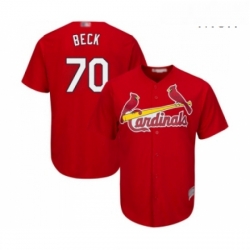 Mens St Louis Cardinals 70 Chris Beck Replica Red Cool Base Baseball Jersey 