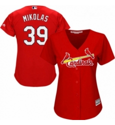 Womens Majestic St Louis Cardinals 39 Miles Mikolas Replica Red Alternate Cool Base MLB Jersey 
