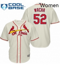 Womens Majestic St Louis Cardinals 52 Michael Wacha Authentic Cream Alternate MLB Jersey