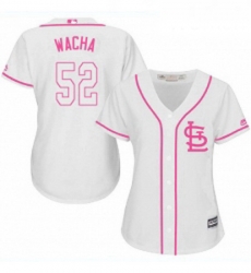 Womens Majestic St Louis Cardinals 52 Michael Wacha Authentic White Fashion MLB Jersey
