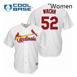 Womens Majestic St Louis Cardinals 52 Michael Wacha Replica White Home MLB Jersey