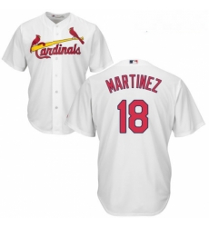Youth Majestic St Louis Cardinals 18 Carlos Martinez Replica White Home Cool Base MLB Jersey