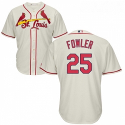 Youth Majestic St Louis Cardinals 25 Dexter Fowler Replica Cream Alternate Cool Base MLB Jersey