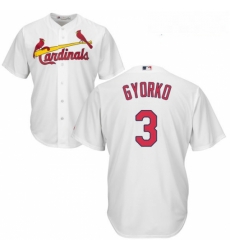 Youth Majestic St Louis Cardinals 3 Jedd Gyorko Replica White Home Cool Base MLB Jersey