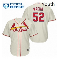 Youth Majestic St Louis Cardinals 52 Michael Wacha Authentic Cream Alternate Cool Base MLB Jersey