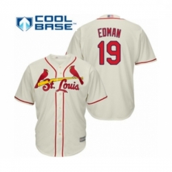 Youth St. Louis Cardinals #19 Tommy Edman Authentic Cream Alternate Cool Base Baseball Player Jersey