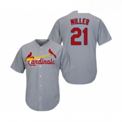 Youth St Louis Cardinals 21 Andrew Miller Replica Grey Road Cool Base Baseball Jersey 
