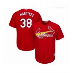 Youth St Louis Cardinals 38 Jose Martinez Replica Red Alternate Cool Base Baseball Jersey 