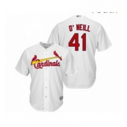Youth St Louis Cardinals 41 Tyler O Neill Replica White Home Cool Base Baseball Jersey 