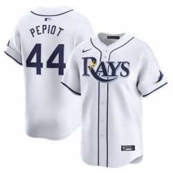Men Tampa Bay Rays 44 Ryan Pepiot White Home Limited Stitched Baseball Jersey