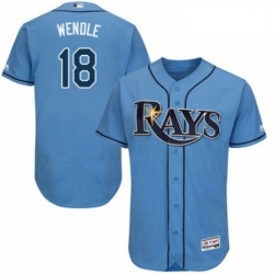 Mens Majestic Tampa Bay Rays 18 Joey Wendle Columbia Alternate Flex Base Authentic Collection MLB Jersey