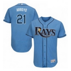 Mens Majestic Tampa Bay Rays 21 Christian Arroyo Columbia Alternate Flex Base Authentic Collection MLB Jersey