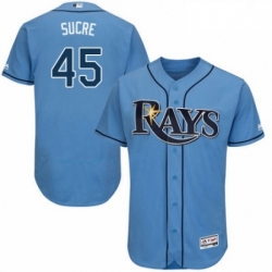 Mens Majestic Tampa Bay Rays 45 Jesus Sucre Columbia Alternate Flex Base Authentic Collection MLB Jersey
