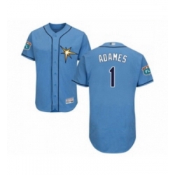 Mens Tampa Bay Rays 1 Willy Adames Columbia Alternate Flex Base Authentic Collection Baseball Jersey