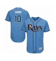 Men's Tampa Bay Rays #10 Mike Zunino Columbia Alternate Flex Base Authentic Collection Baseball Player Jersey