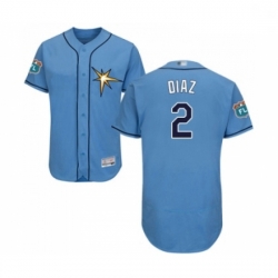 Mens Tampa Bay Rays 2 Yandy Diaz Columbia Alternate Flex Base Authentic Collection Baseball Jersey