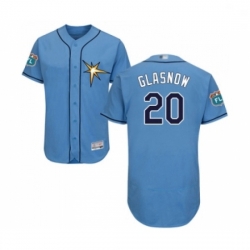 Mens Tampa Bay Rays 20 Tyler Glasnow Columbia Alternate Flex Base Authentic Collection Baseball Jersey