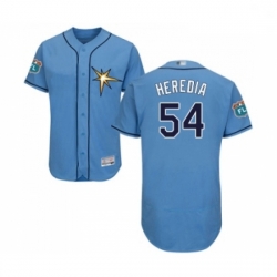 Mens Tampa Bay Rays 54 Guillermo Heredia Columbia Alternate Flex Base Authentic Collection Baseball Jersey 