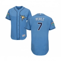 Mens Tampa Bay Rays 7 Michael Perez Columbia Alternate Flex Base Authentic Collection Baseball Jersey