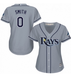 Womens Majestic Tampa Bay Rays 0 Mallex Smith Authentic Grey Road Cool Base MLB Jersey 