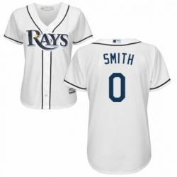 Womens Majestic Tampa Bay Rays 0 Mallex Smith Authentic White Home Cool Base MLB Jersey 