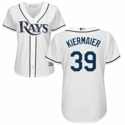 Womens Majestic Tampa Bay Rays 39 Kevin Kiermaier Replica White Home Cool Base MLB Jersey