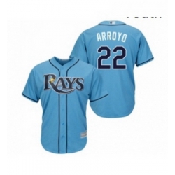 Youth Tampa Bay Rays 22 Christian Arroyo Replica Light Blue Alternate 2 Cool Base Baseball Jersey 
