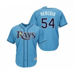 Youth Tampa Bay Rays 54 Guillermo Heredia Replica Light Blue Alternate 2 Cool Base Baseball Jersey 