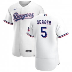 Men Texas Rangers 5 Corey Seager Flex Base Stitched MLB Jersey