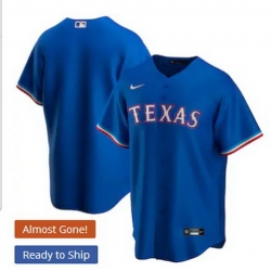 Men Texas Rangers Nike Blue Blank Jersey