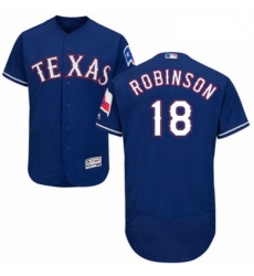 Mens Majestic Texas Rangers 18 Drew Robinson Red Alternate Flex Base Authentic Collection MLB Jersey