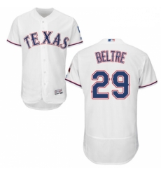 Mens Majestic Texas Rangers 29 Adrian Beltre White Home Flex Base Authentic Collection MLB Jersey