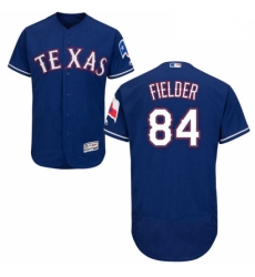 Mens Majestic Texas Rangers 84 Prince Fielder Royal Blue Flexbase Authentic Collection MLB Jersey