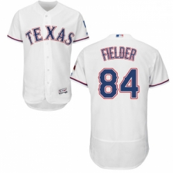 Mens Majestic Texas Rangers 84 Prince Fielder White Flexbase Authentic Collection MLB Jersey