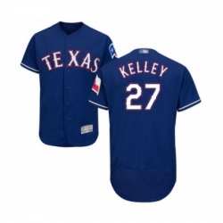 Mens Texas Rangers 27 Shawn Kelley Royal Blue Alternate Flex Base Authentic Collection Baseball Jersey
