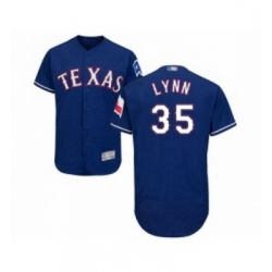 Mens Texas Rangers 35 Lance Lynn Royal Blue Alternate Flex Base Authentic Collection Baseball Jersey