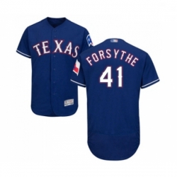 Mens Texas Rangers 41 Logan Forsythe Royal Blue Alternate Flex Base Authentic Collection Baseball Jersey