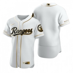 Texas Rangers Blank White Nike Mens Authentic Golden Edition MLB Jersey